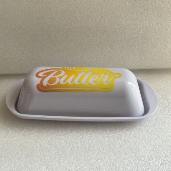 Single Stick Butter Dish Storage Container W/ Design - Picture 6 of 7